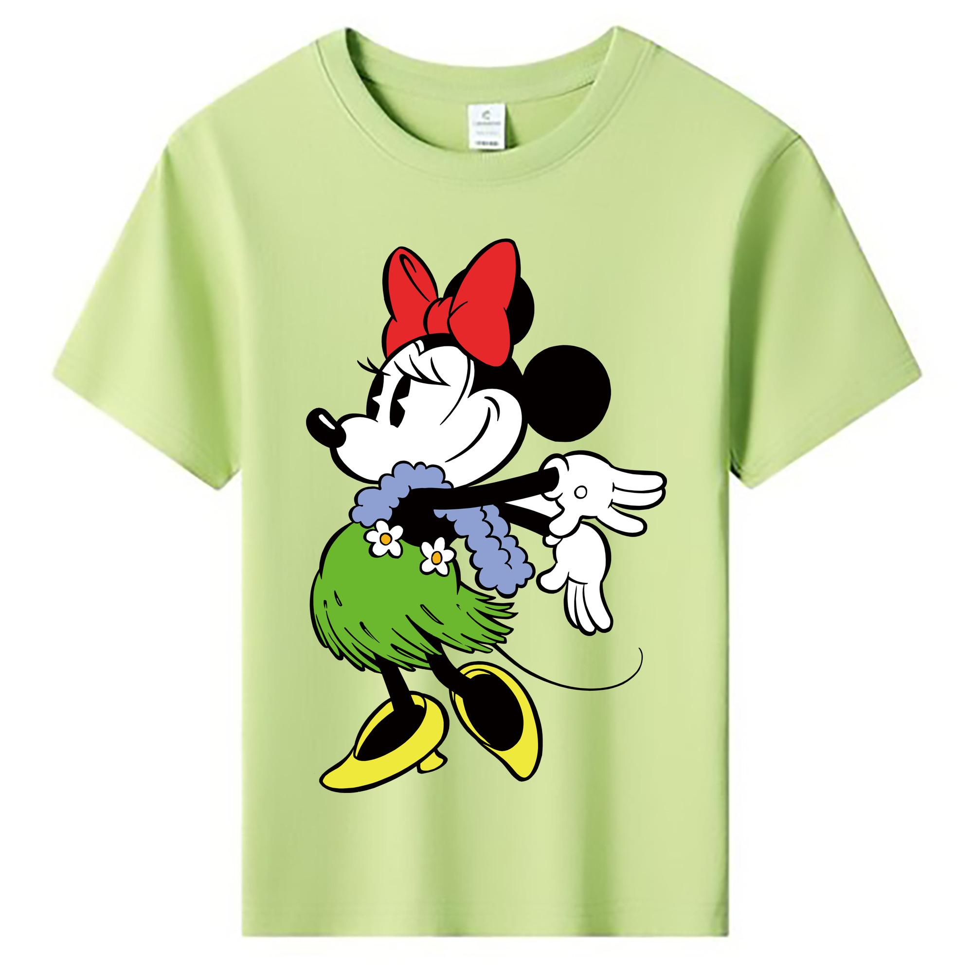 ミッキーマウス Mickey Mouse 綿100％キッズTシャツ（フロントプリント）